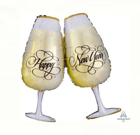 30" NEW YEARS TOASTING GLASSE