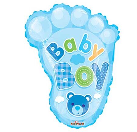 20" BABY BOY FOOT SHAPE