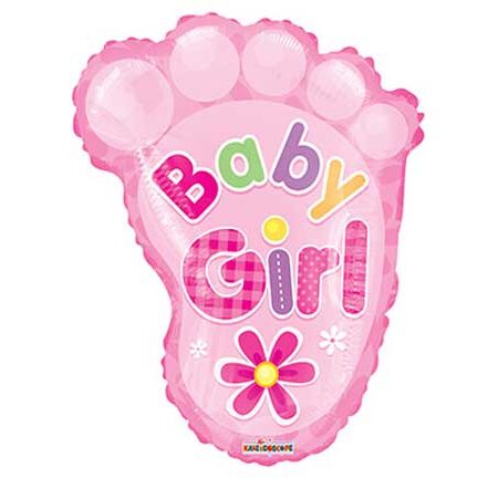 20" BABY GIRL FOOT SHAPE