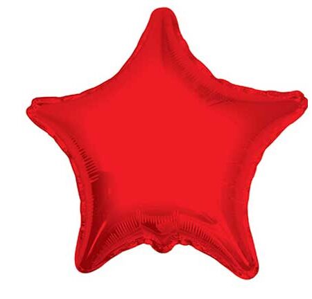 18" SC SOLID STAR RED