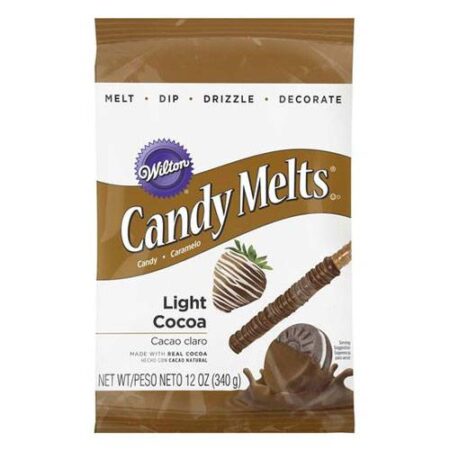 LIGHT COCOA CANDY MELTS 12OZ