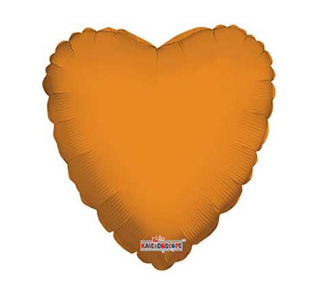 18" SC SOLID HEART ORANGE