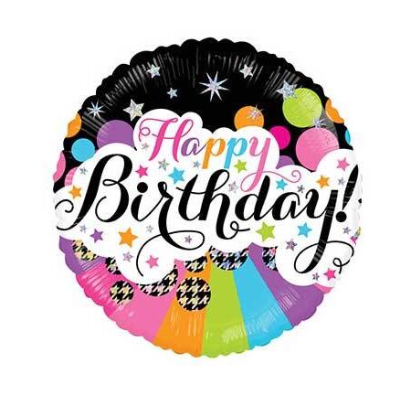 18" BDAY LITTLE STARS HOLO