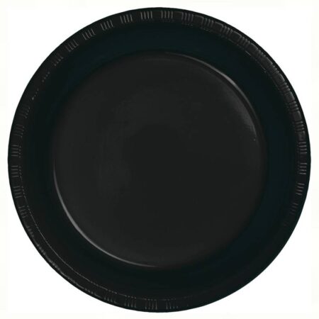 PLATES PLASTIC 7"  BLACK VELVET