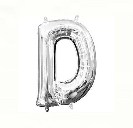 16" MIN SHP MET LETTER "D" SILVER