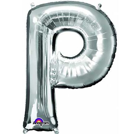 16" MIN SHP MET LETTER "P" SILVER