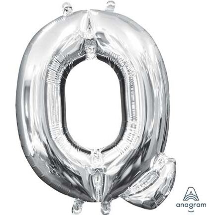 16" MIN SHP MET LETTER "Q" SILVER