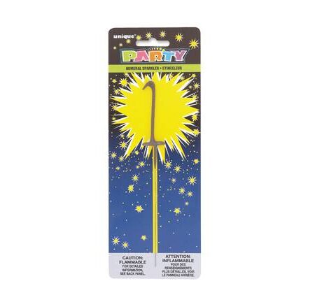 CANDLES SPARKLER 7" NUMERAL 1