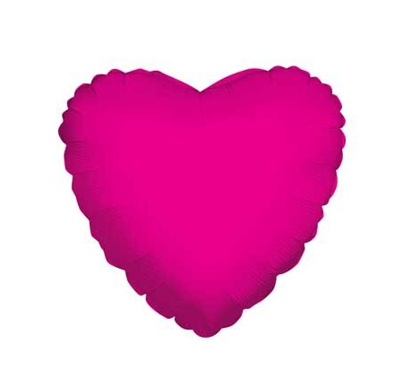 18" SC HEART HOT PINK