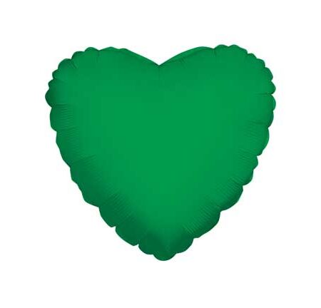 18" SC SOLID HEART EMERALD GREE