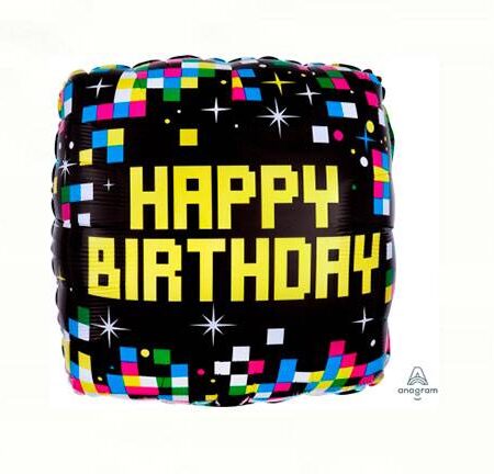 21” GB BIRTHDAY  PIXELS COLOR BL