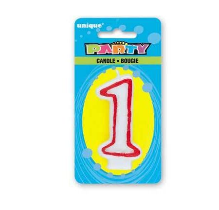 DELUXE NUMERAL BIRTHDAY CANDLE #1