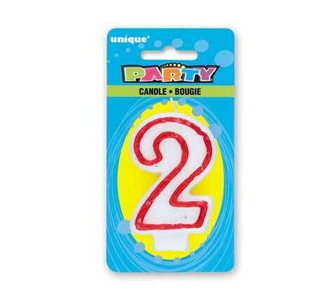 DELUXE NUMERAL BIRTHDAY CANDLE #2