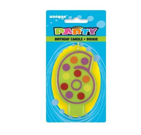 DECOR BIRTHDAY CANDLE #6