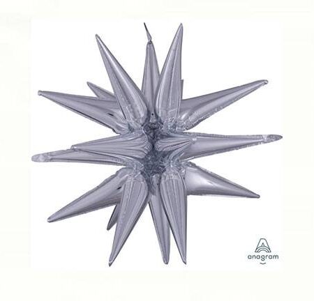 MLT BLN MET MAGIC STAR LARGE SILVER