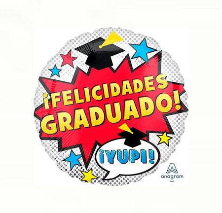 18" FELICIDADES GRADUADO DOTS
