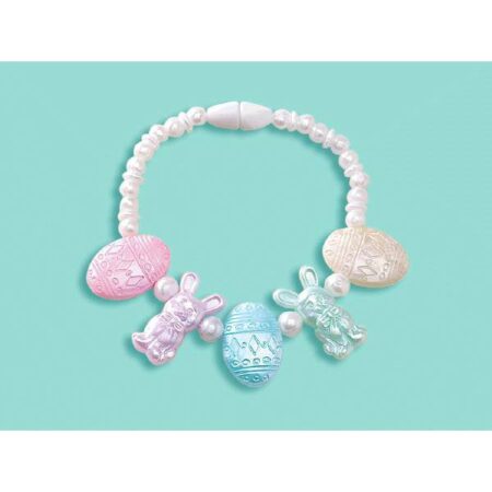 Pastel Egg & Bunny Plastic Bracelet