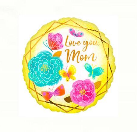 18" LOVE YOU MON GOLD TRIM