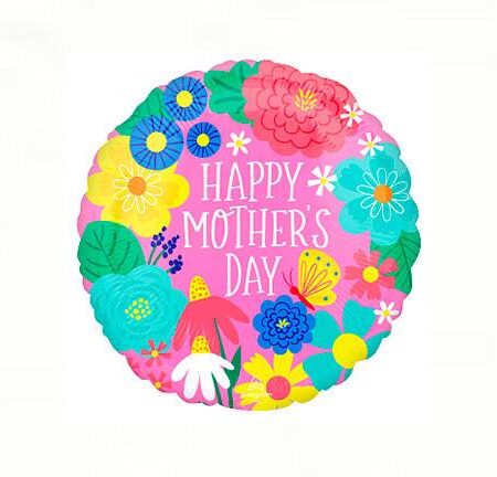 18" HMD PRETTY FLOWERS IN PINK