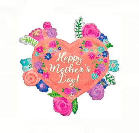 28" HMD FLORAL HEART