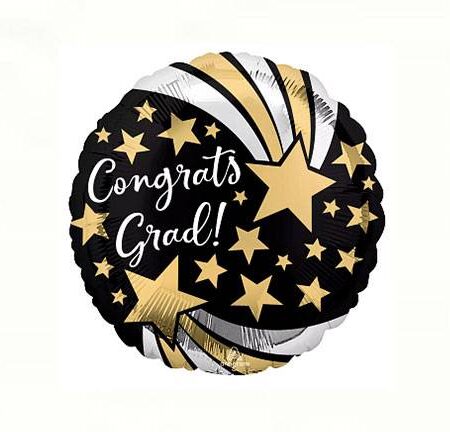 18" CONGRATS GRAD SHOOTING STARS
