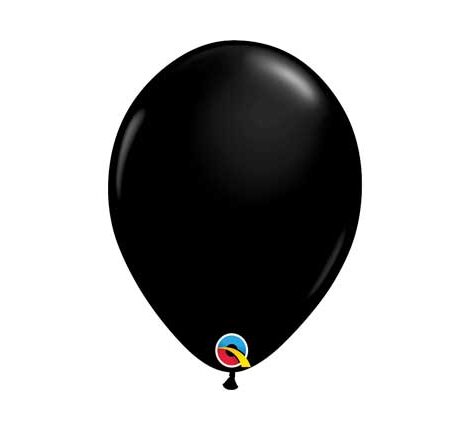11" LATEX BALLOON FASHION ONYX BLACK