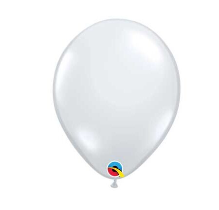 11" LATEX BALLOON JEWEL DIAMOND CLEAR
