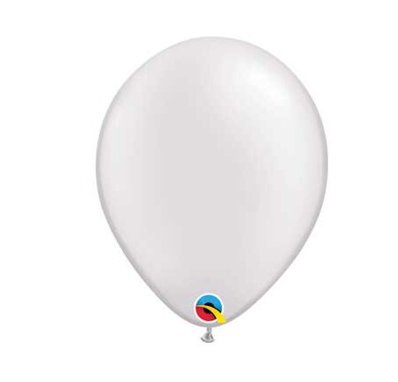 11" LATEX BALLOON PASTEL PEARL WHITE
