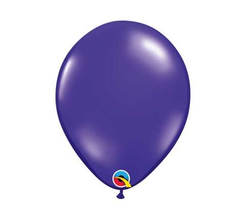 11" LATEX BALLOON JEWEL QUARTZ PURPLE