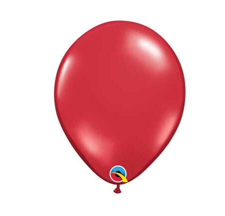 11" LATEX BALLOON JEWEL RUBY RED