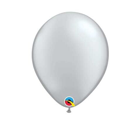 11" LATEX BALLOON METALLIC SILVER