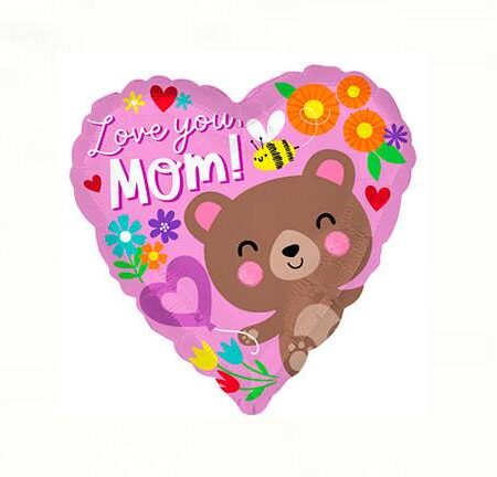 18" LOVE YOU MON BEAR FRONT