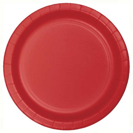 PLATES PAPER 9" CLASSIC RED