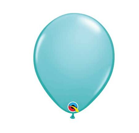 11" LATEX BALLOON FASHION CARIBBEAN BLUE
