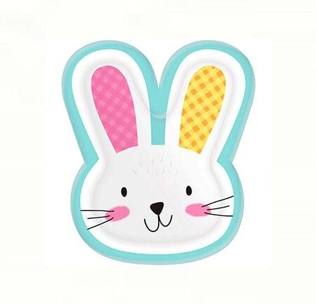 BUNNY SHAPED PLATES, 10 1/2"