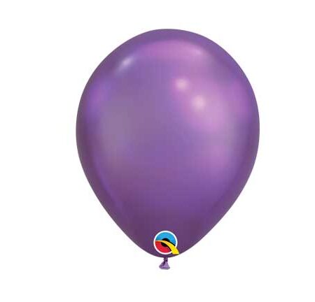 11" LATEX BALLOON CHROME PURPLE