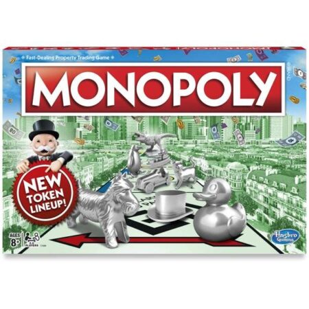 Monopoly Game, Classic Family Board Game for 2 to 6 Players, for Kids Ages 8 and Up