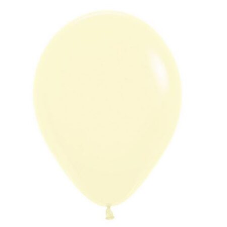 11" PASTEL MATTE YELLOW (50PCS)