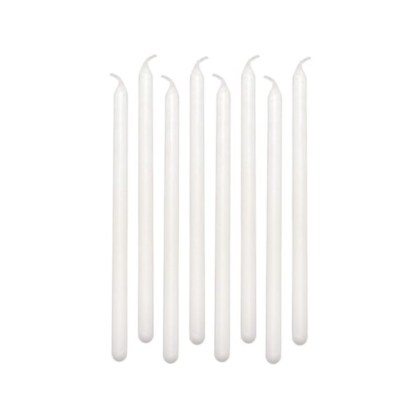 WHITE MINI TAPER CANDLES