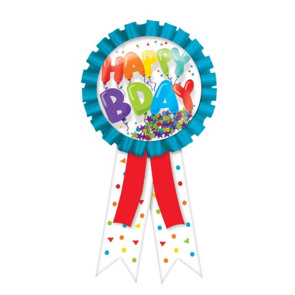BIRTHDAY CELEBRATION CONFETTI POUCH AWARD RIBBON