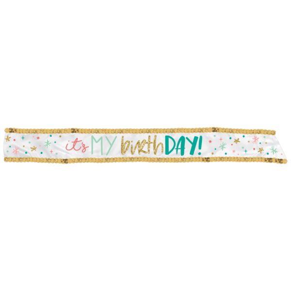 HAPPY CAKE DAY FABRIC SASH