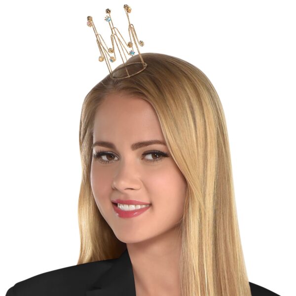 GOLD BIRTHDAY METAL CROWN