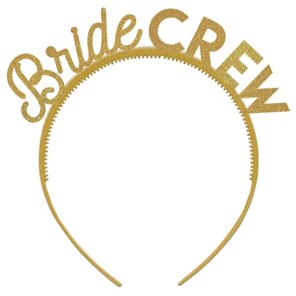 "BRIDE CREW" PLASTIC WORD HEADBAND