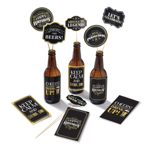 BETTER WITH AGE BIRTHDAY BEER CENTERPIECE  KIT