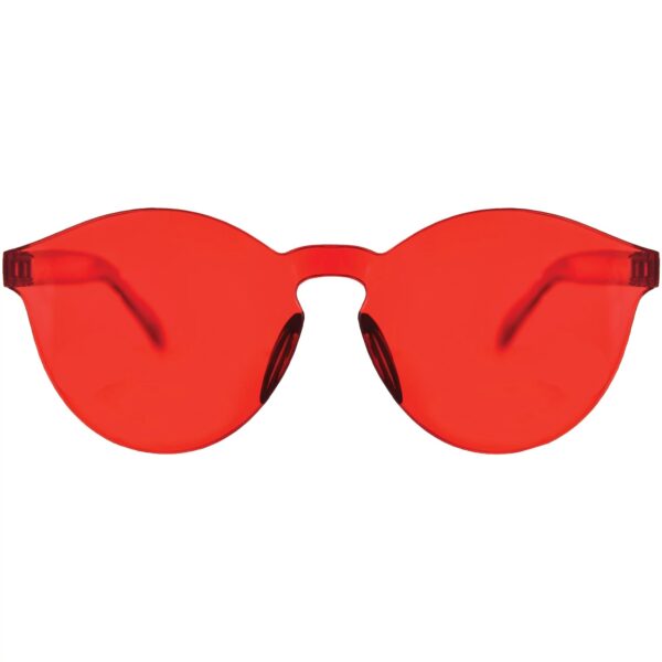 FRAMELESS COLORED GLASSES - RED