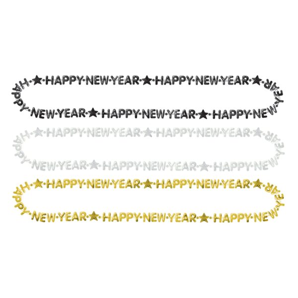 HAPPY NEW YEAR BEADS 3 PACK - B