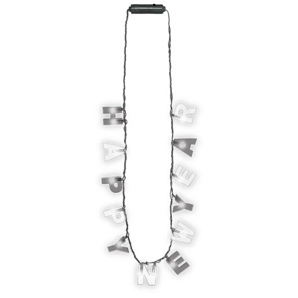 HAPPY NEW YEAR LIGHT UP NECKLACE