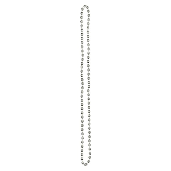 LET'S PARTY BEAD NECKLACE - SILVER