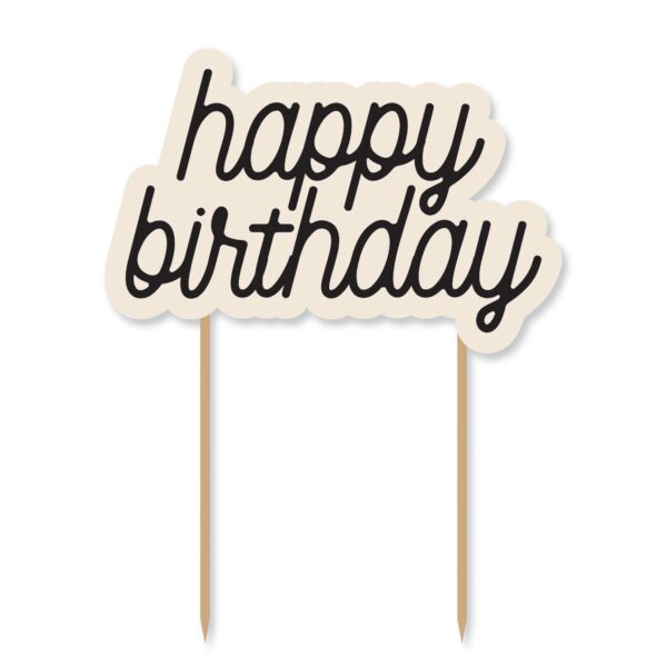 BIRTHDAY CHIC BIRTHDAY CAKE TOPPER