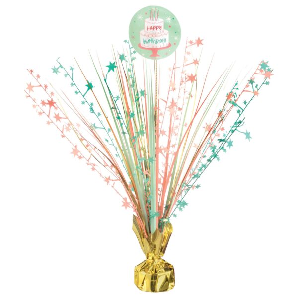 HAPPY CAKE DAY SPRAY CENTERPIECE